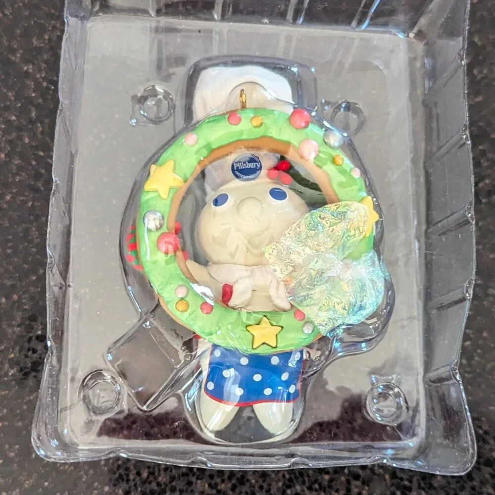 NIB Vintage Carlton Cards Pillsbury Doughboy Collectible Christmas Ornament